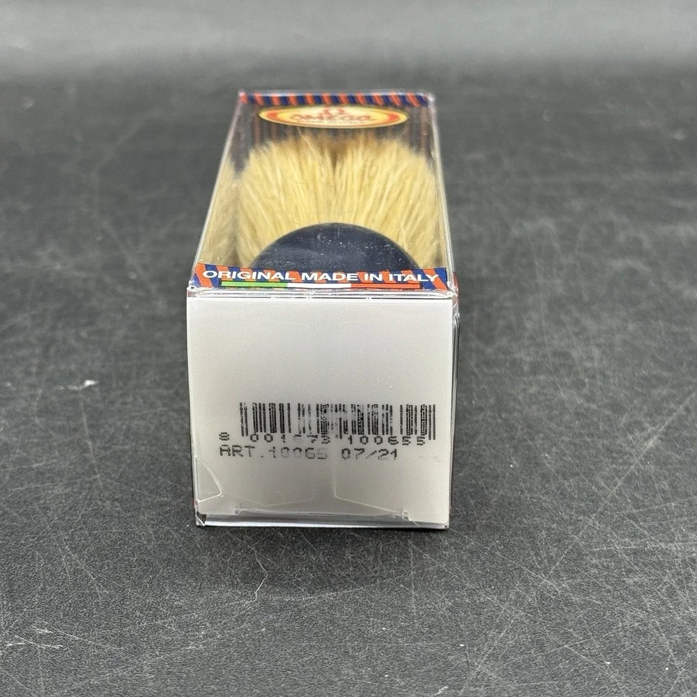 Omega Shaving Brush Mens OS Blue Italy Boar Bristle Grooming